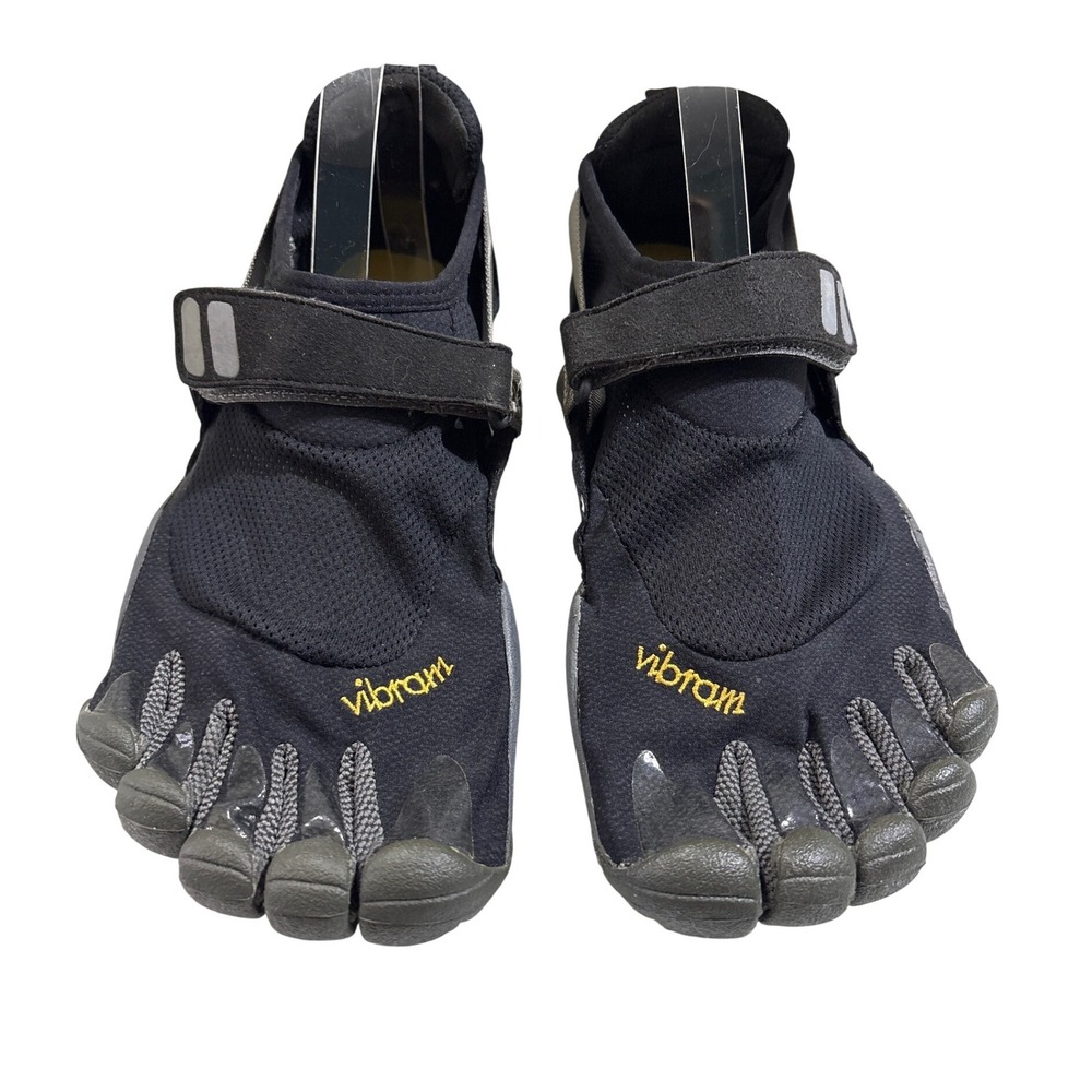 Vibram FiveFingers KMD Sport Mens Black Grey Minimalist Training Shoes Sz 41